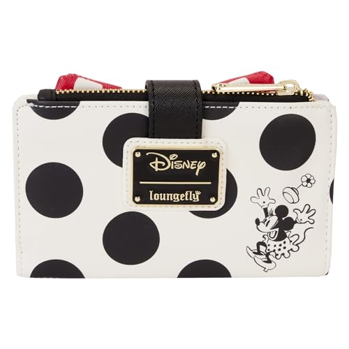 Loungefly Minnie Rocks the Dots Classic Flap Wallet | Minnie Mouse Wallets3
