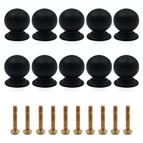 N A 10Pcs Cabinet Knob, Kitchen Cabinet Knobs Drawer Knobs Dresser Knobs Matte Black Zinc Knobs Drawer Pulls Door Knobs Dresser Drawer Handles Knobs For Dresser Drawers, Modern Cabinet Hardware #TOP28