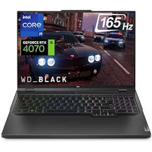 Lenovo Legion Pro 5i Gaming Laptop, 16″ WQHD IPS 165Hz Display, GeForce RTX 4070, Intel 13th Gen i9-13900HX, 64GB DDR5 RAM, 2TB SSD, Webcam, 4-Zone RGB Backlit KB, Wi-Fi 6E, Windows 11 Home