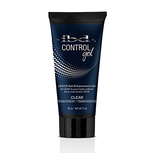 IBD Pro-Hybrid Nail Control Gel, Clear LED/UV Nail Enhancement Gel, 2 oz