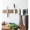 360KnifeBlock® MAX (walnut) ROTATING Magnetic Knife Block - MAX 12" tall with three large top slots SeriousEats/Food&Wine/ATK BEST Universal Knife Block - handmade in Washington