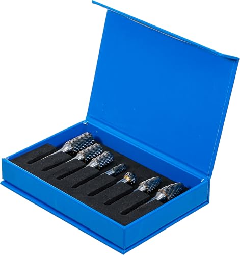 BGS 8626 | HSS-Fräser-Satz | 7-tlg. | 6 mm Schaft | Frässtift | Raspel | Set | für Bohr- und Fräsmaschinen