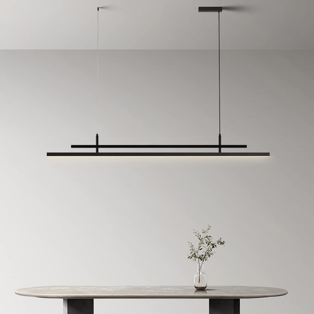 Plafonnier LED moderne linéaire dimmable pour salle à manger
