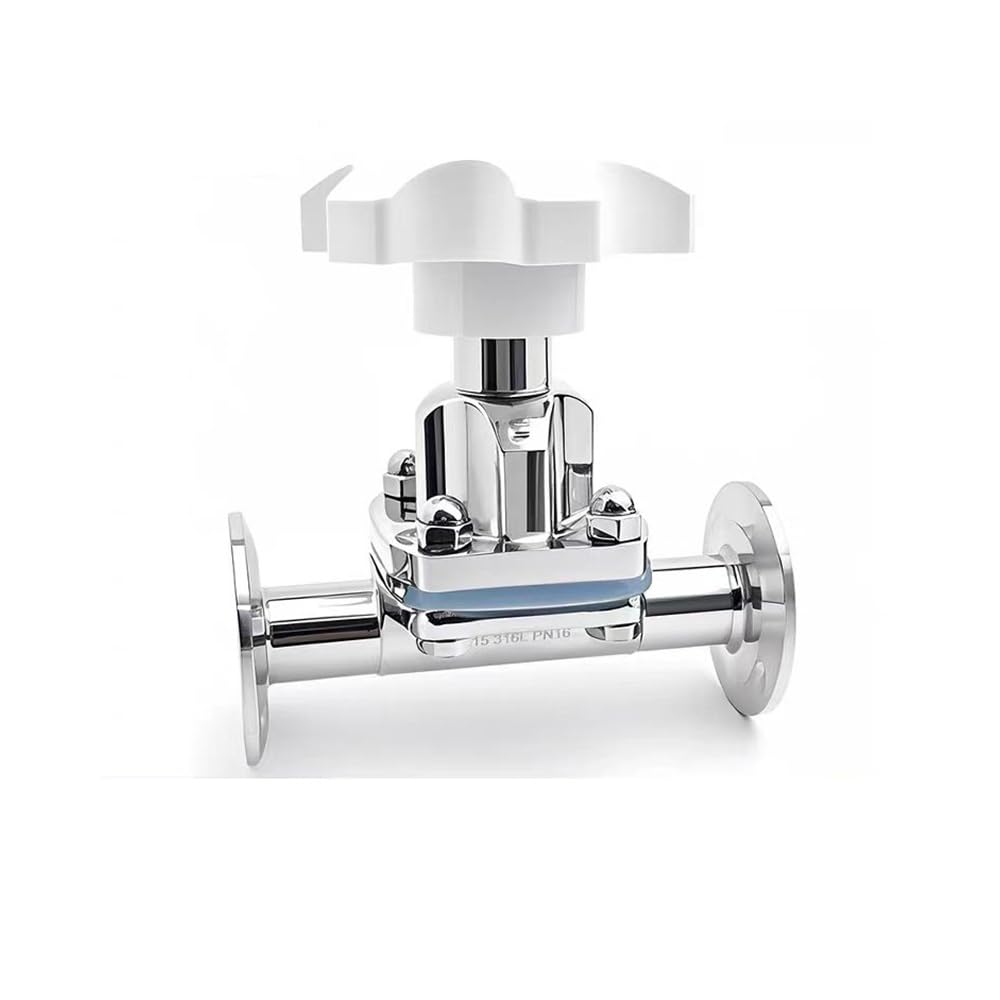 Tri Clamp Diaphragm Valve, SS316L Sanitary Grade, for Brew Beer and Dairy Processing, 1 PC(45mm x Ferrule 64)