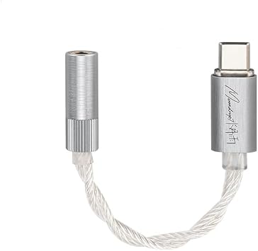 Moondrop Echo-A 32Bit/384kHz Portable USB Type-C to Headphone DAC/AMP with 3.5mm Audio Jack Adapter