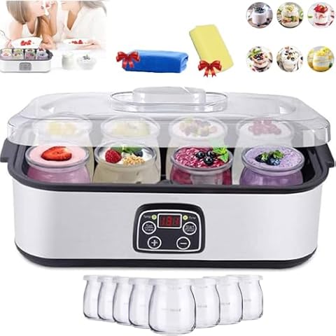 Probiotic Yogurt Motor, Yogurt Maker Machine, Yogurt Maker With Temperature Control, Yogurt Maker 36 Hour, Ultimate Yogurt Maker, Electric Yogurt Maker Machine Adjustable Temperature And Time Control Cover