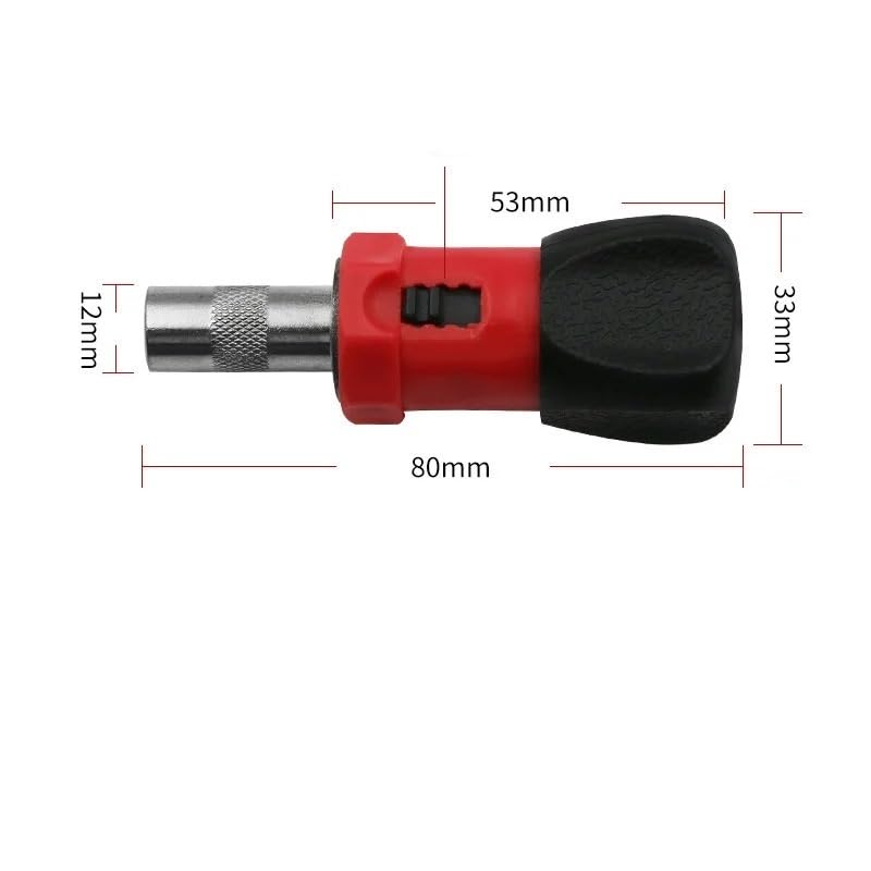Herramientas Destornillador de trinquete con mango cuadrado pequeño, 50 Uds., puede girar hacia adelante o hacia atrás, Mini destornillador de trinquete con enchufe Hexagonal de 6,35mm Llaves Allen
