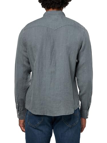Lucky Brand Men's Linen Western Long Sleeve Shirt2