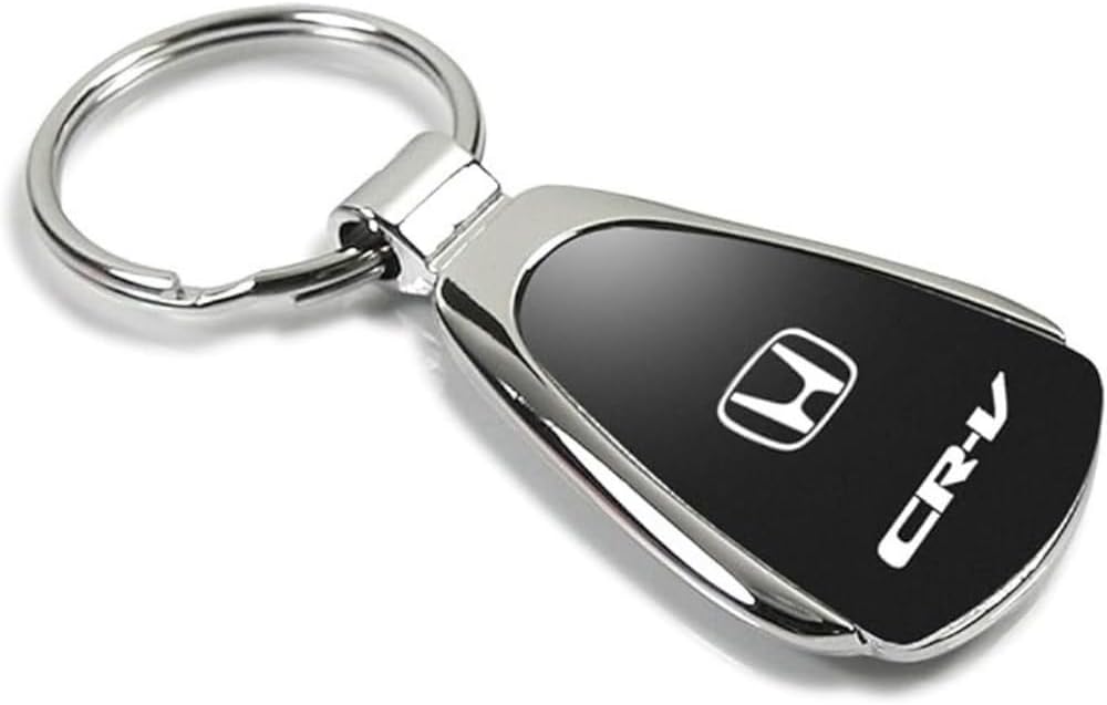 AU-TOMOTIVE GOLD, INC. Officially Licensed Black Teardrop Key Chain for Honda CR-V - Image 2