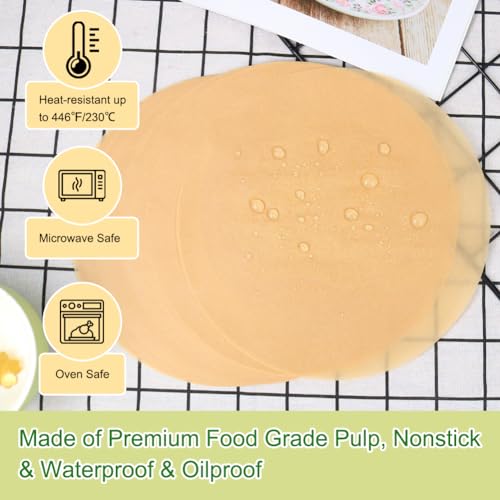 BOYAN Parchment Paper Rounds, Set of 220, Non Stick 9 Inch Parchment Paper for Baking, Pre-cut Cake Pan Parchment Paper Sheet for Round Cake Pan, Springform Pan, Air Fryer and More by BOYAN - Image 3
