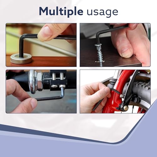 Image of Allen Key Set, AllenKeySet Tools Kit, 9pc Hex AllenKeySet In Plastic Box Packet Size AllenKeySetAllenKeys