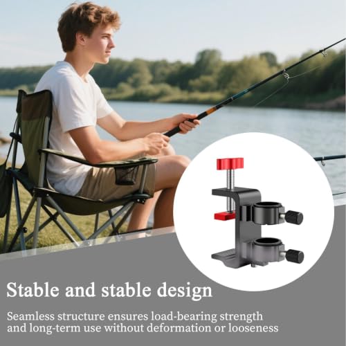 Soporte de paraguas ajustable gris para silla, disfruta del sol sin calor en tu día de pesca 4