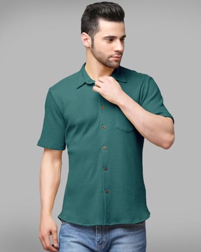 Image of Noble Monk Men's Regular Fit Shirt (SH71 Model Moss Green