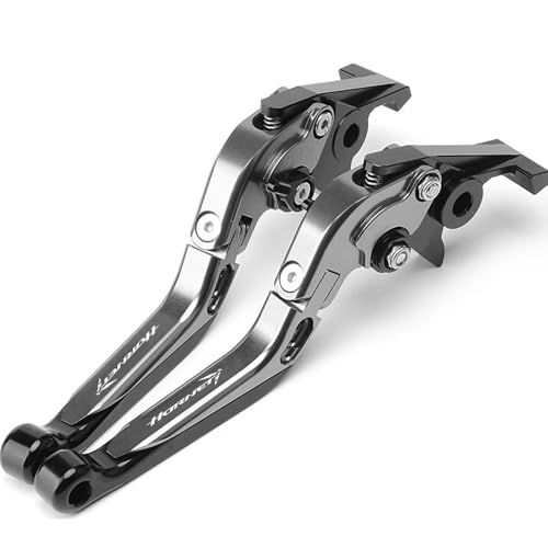 ZEXDDI Motorcicleta ajustable Agate extendible plegable para CB750 HORNET CB 750 Hornet 2023 2024 2025 Palanca de freno CNC Palanca de acoplamiento de freno Hornet 750 (Gris)