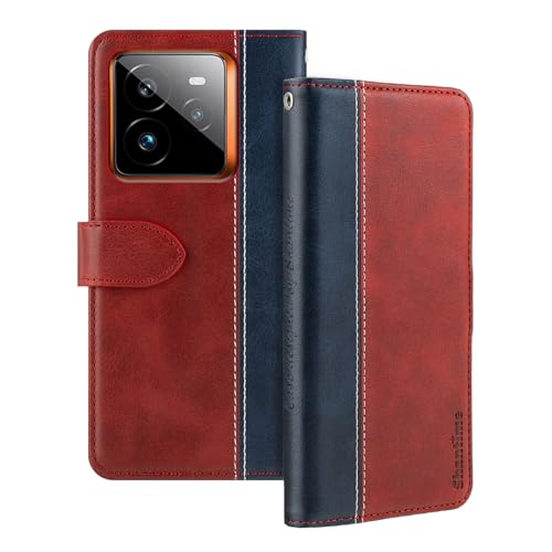 Shantime ���U�[�t���b�v�P�[�X OPPO Realme GT7 Pro 5G �Ƃ̌݊������� �J�[�h�z���_�[�t�� RFID�u���b�N �}�O�l�b�g�L�b�N�X�^���h �X�����t�B�b�g �r�W�l�X�ی�J�o�[(���b�h)