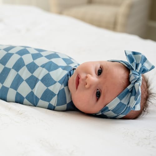 Baby Stretchy Soft Knit Headband Bow "Miles" by Copper Pearl4