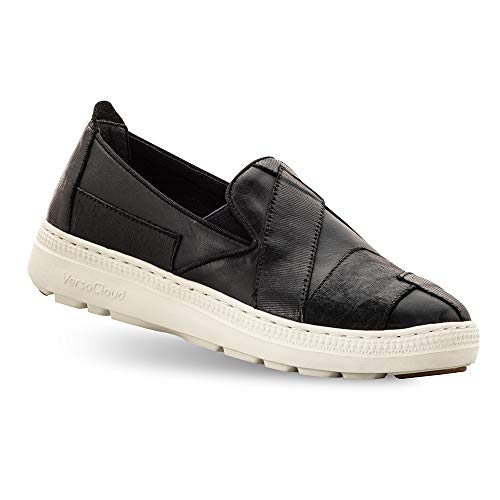 Gravity Defyer Women's G-Defy Orpha Casual Flats - VersoCloud Multi-Density Shock Absorbing Retro European Style Slip-on Shoes