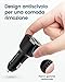 immagine 1RAMPOW Quick Charge 3.0 Caricatore per Auto di Due Porte 39W, Caricatore Auto USB, Caricabatteria Auto USB Universale Carica per iPhone11/X/8/7, iPad, Samsung S10/S9/S8/S7, LG G6/G5, Huawei, ECC.