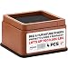 IPrimio Bed and Furniture Risers – 4 Pack Square Elevator up to 2” Per Riser and Lifts up to 10,000 LBs - Protect Floors and Surfaces – Durable ABS Plastic and Anti Slip Foam Grip – Stackable – Brown