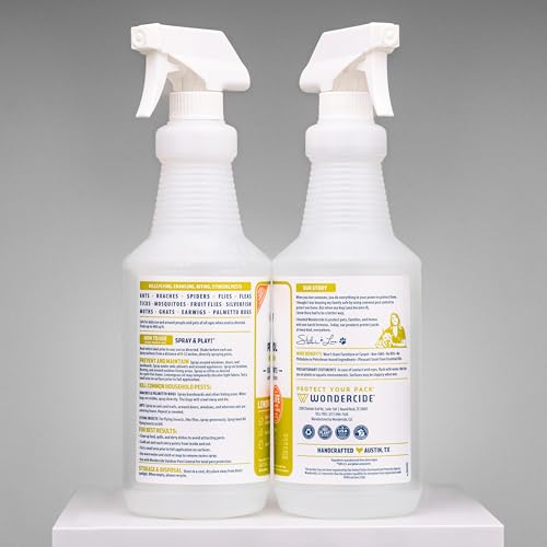 Image of Wondercide - Indoor Pest Control Spray for Home and Kitchen - Ant, Roach, Spider, Fly, Flea, Bug Killer and Insect Repellent - with Natural Essential Oils - Pet and Family Safe - Lemongrass 32 oz
