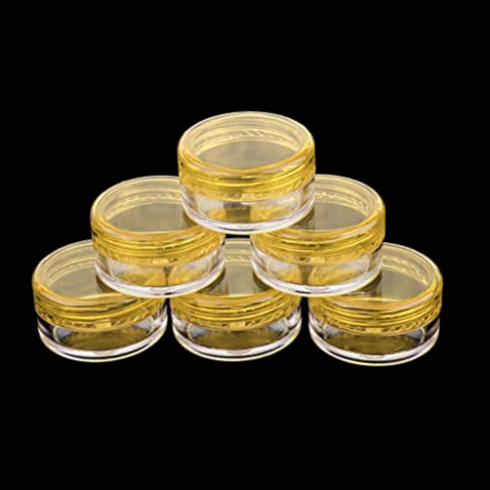 5x50pcs Empty Round Makeup Jar Pot Travel Cosmetic Container