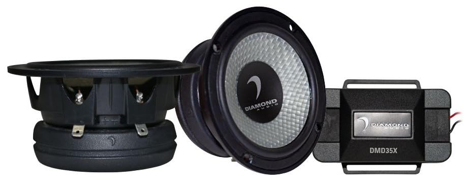 KMH Diamond Audio DMD35 Diamond Series 2-Way 3.5" Co-axial Speaker Set