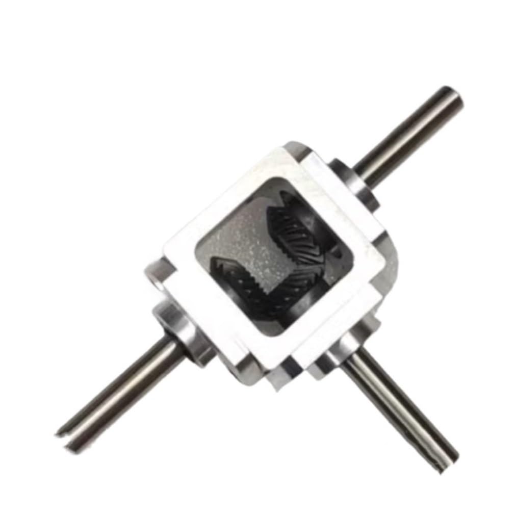 Reductor de engranaje cónico espiral 1:1, transmisión angular de 20 dientes y eje de 8mm 7