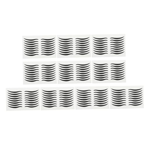 80 Pares de Sticker Delineador Negro Impermeable miniatura 1