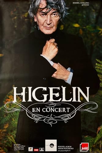 Affiche Jacques Higelin 2007 en concert grand format 80x120cm pour collectionneur