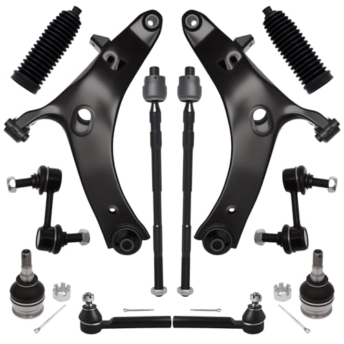 Rear Coil Spring Part Information - 2014-2016 Subaru Forester 4 AUQDD 12Pcs Front End Suspension Kit Fit For 2009-2013 Su-baru Forester, 2 Lower Control Arm 2 Ball Joint 2 Sway Bar Link 4 Outer & Inner Tie Rod End (# 524-783 524-784 K750049 EV800513 ES3712 K9513)
