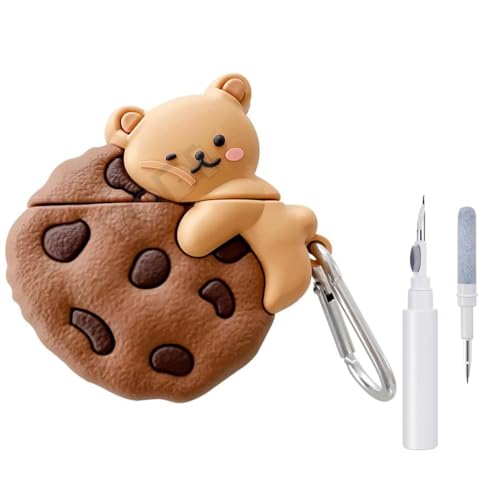 Image of YODI Case Cover for Airpods Pro|Pro 2|Airpods Pro 3|Airpods 4 Pouch, Silicone Cases with Cleaner Kit 360 Drop Protection,Shock-Resistant ((Cokie bere), Airpods Pro 3 (2025))