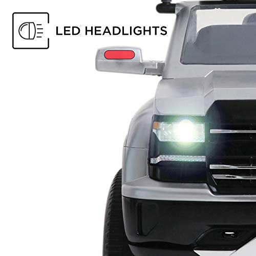 Rollplay 6 Volt Chevy Silverado Police Truck Ride On Toy, Battery-Powered Kid's Ride On Car - Thumbnail 2