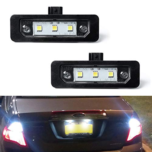 License Plate Light, Gempro 2Pcs LED License Plate Tag Lamp Assembly For Ford Mustang Focus Fusion Flex Taurus Lincoln Mercury Lincoln