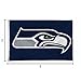 Rico Industries NFL Seattle Seahawks 3-Foot by 5-Foot Single Sided Banner Flag with Grommets