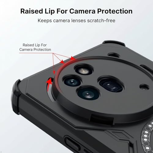 Image of ShieldTech Back Cover Case for Nothing Phone 3a Pro 5G | 360 Protection Mobile Phone Case Mag-Safe | Camera Protection | Back Cover for Nothing Phone 3aPro 5G / 3a Pro 5+G - Black TPU+PC