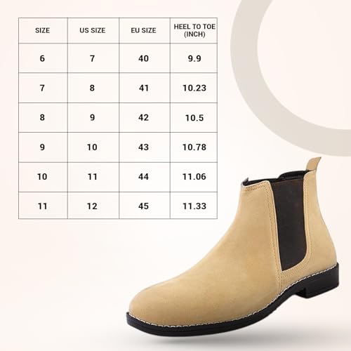 Image of STANPHORD Men's Pacecore Slip-On Boots Block-Heel Chelsea Solid High Top Regular Casual Shoes Without Laces | Perfect for Parties, Outdoor, Trekking, Office