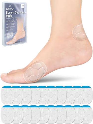 PGRODE 20Pcs Silicone Bunion Pads