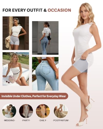Image of Tummy Control Shapewear Shorts for Women Under Dress Womens Compression Shorts Under Dress Shapewear