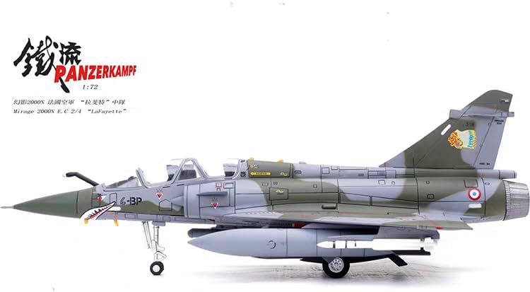 Panzerkampf 14625PJ Mirage 2000N EC 2/4 Lafayette Fighter 4-BP French Air Force 1/72 Diecast Model New in Stock