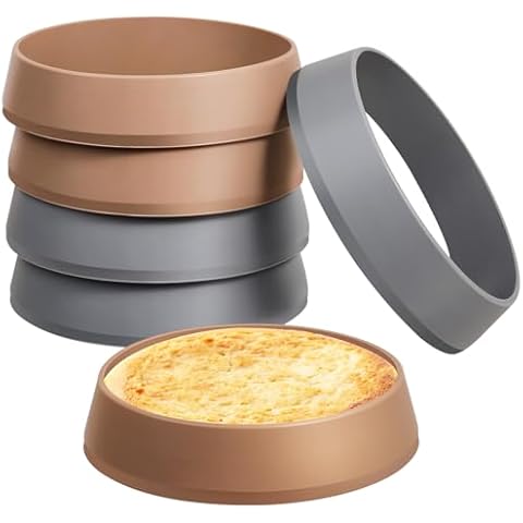 KOLUTI 6Pcs Nonstick Silicone Muffin Rings Cover