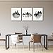 hyidecorart Canvas Wall Art For Living Room Wall Decor For Bedroom Office Decoration Black And White Abstract Wall Painting Geometry Mountain Prints Wall Pictures Artworks Room Home Decor 3 Piece