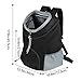 Lauviomify Haustier Rucksack von 3 bis 7 kg - Verstellbar und Atmungsaktiv - Mit Fronttasche für Kleine Hunde und Katzen - Head-Out-Design - Sicherheits-Haken - Ideal für Reisen, Wandern und Outdoor.