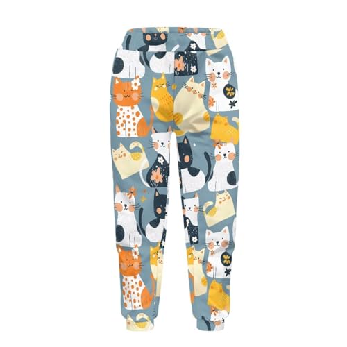 Girls' Joggers Pants High Waisted Sweat Pants Boys Sweatpants with Pockets