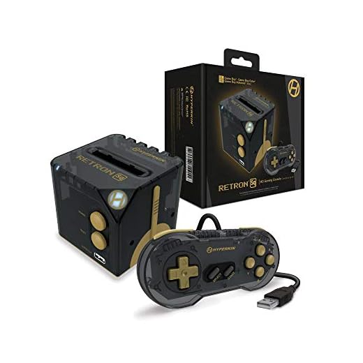 Hyperkin RetroN Sq: HD Gaming Console for Game Boy/Color/Game Boy Advance (Blackgold) - Game Boy Advance