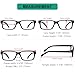 Eyekepper Vintage Reading Glasses for Men - 5 Pack Spring Hinges Classic Readers - Black Frame +3.25
