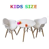 Buschman Store BS-OW-2K111AWH-KT201 Table and Chairs Set 2 armchairs, White