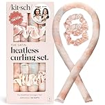 Kitsch Heatless Curling Set - Satin Heatless Hair Curler, Rollers for Heatless Curls, Hair Curler No Heat, Heatless Curler, Overnight Curls with Overnight Blowout Rods - Sunset Tie Dye