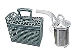besteckkorb geschirrspüler aeg öko favorit  Spülmaschine Besteckkorb AEG Electrolux 111840170/0 + Sieb 5029777400/7