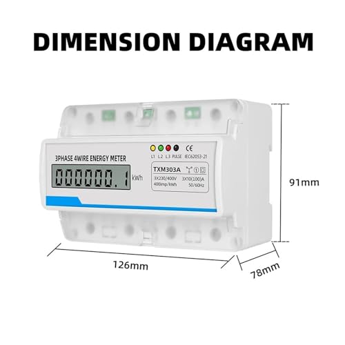 Compteur d'énergie électrique triphasé pour stopper le gaspillage - 5