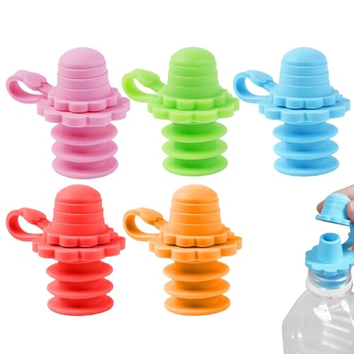 yybng Accesorios para botella de agua | Conector de silicona para niños, fácil de limpiar, tapa protectora para bebidas, para casa, escuela, camping, viajes